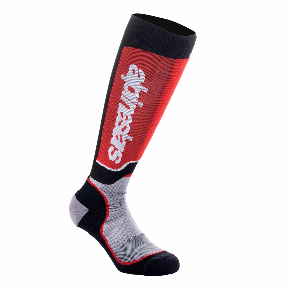 Alpinestars Youth MX Plus Socks Black/Gray/Red