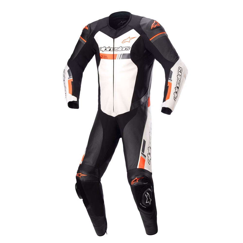 Alpinestars GP Force Chaser 1Piece Suit Black/White/Red Fluoro