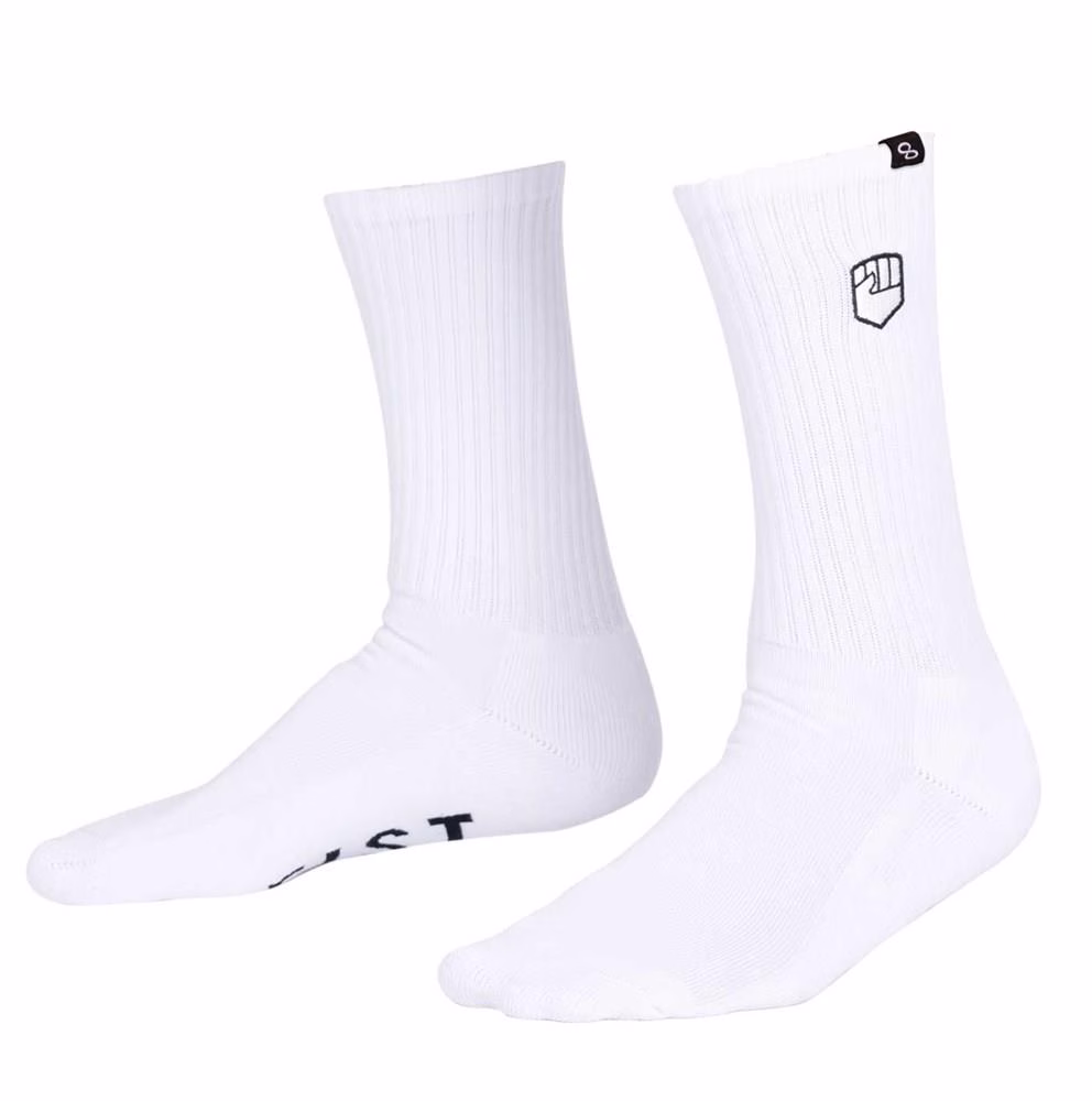 Fist Stocker Socks White