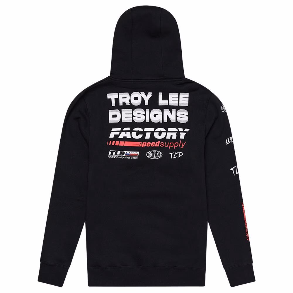 Troy Lee Designs Factory Pullover Hoodie Youth Black