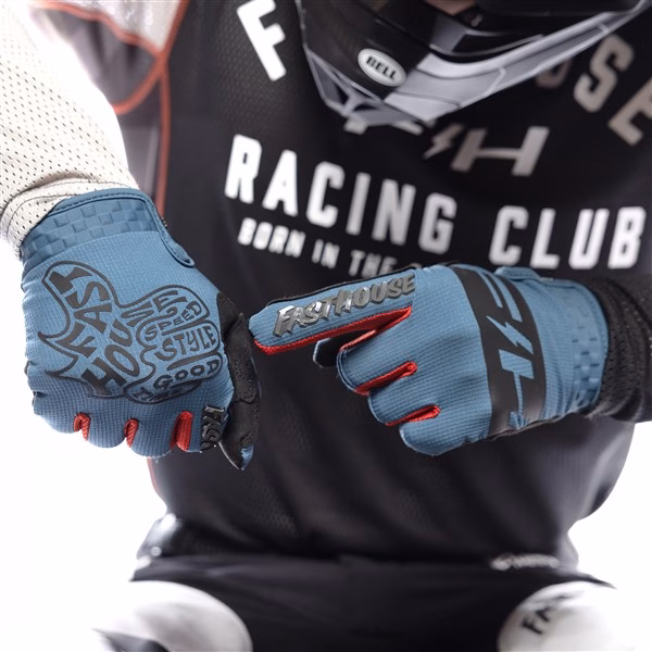 Fasthouse Speed Style Club Motocross Gloves Teal