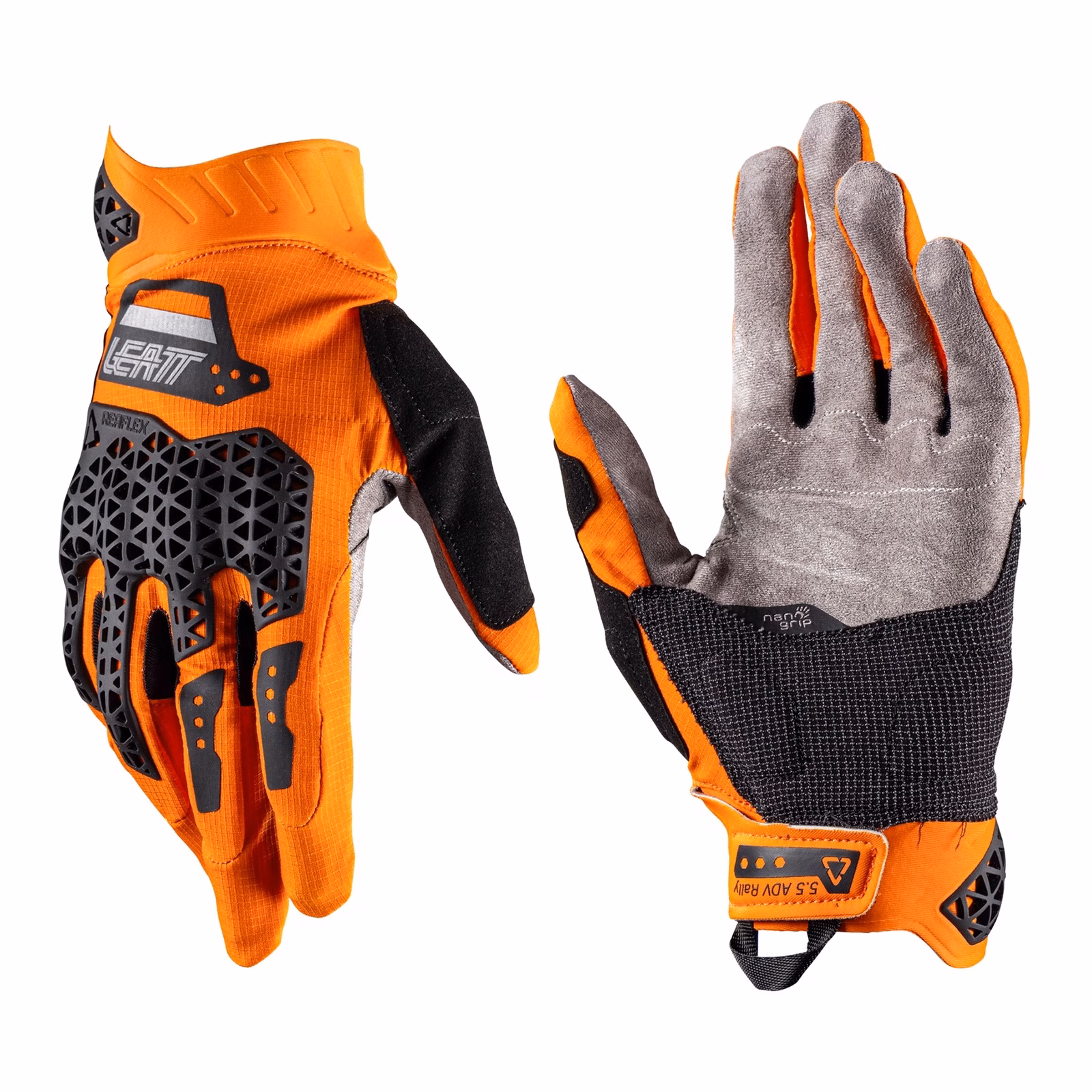 Leatt 5.5 ADV Rally Adventure Gloves Orange - Image 1