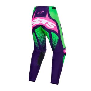 Alpinestars Techstar Nomur Motocross Pants Purple/Green/Pink Fluro - Image 2