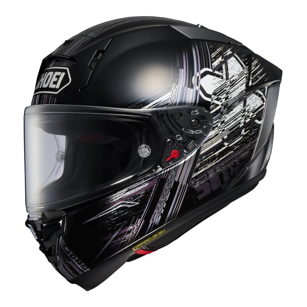 Shoei X-SPR Pro Cross Logo TC-5 Road Helmet Black / White