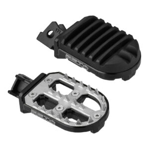 Zeta Adventure Foot Pegs V-Strom – Black - Image 1