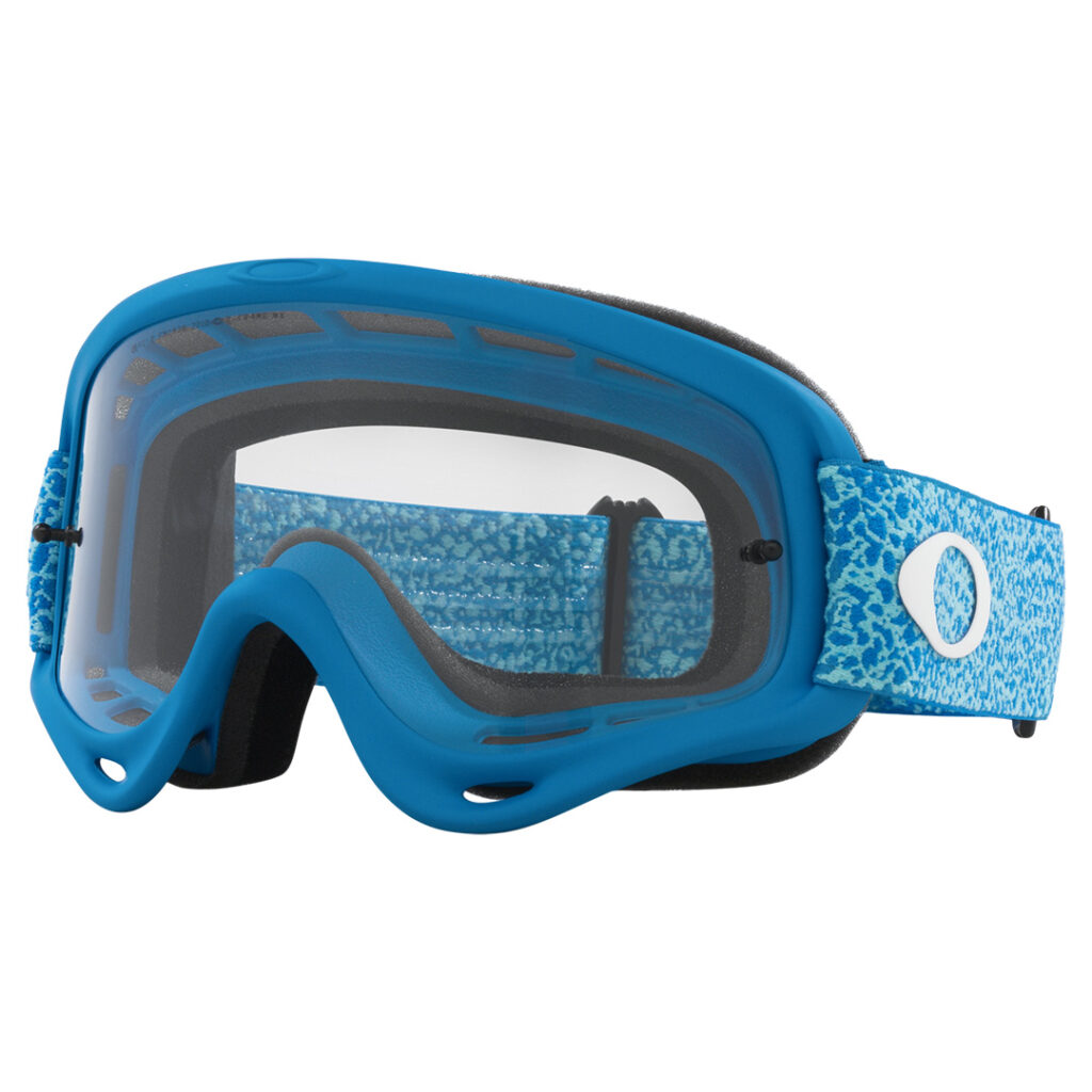 Oakley O-Frame MX Goggle Blue Crackle w/Clear Lens