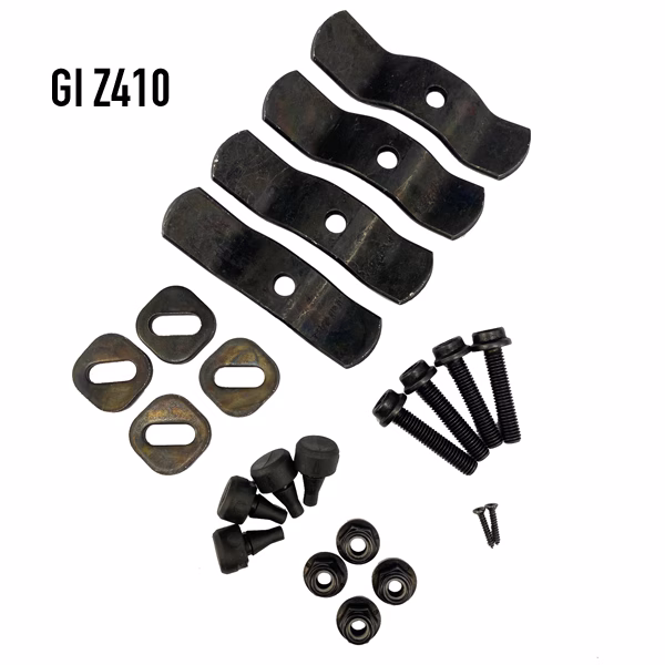 UNI PLATE BRACKET KIT STD (4 PCE) 4 cm CENTRES BLACK - ALT GI Z67