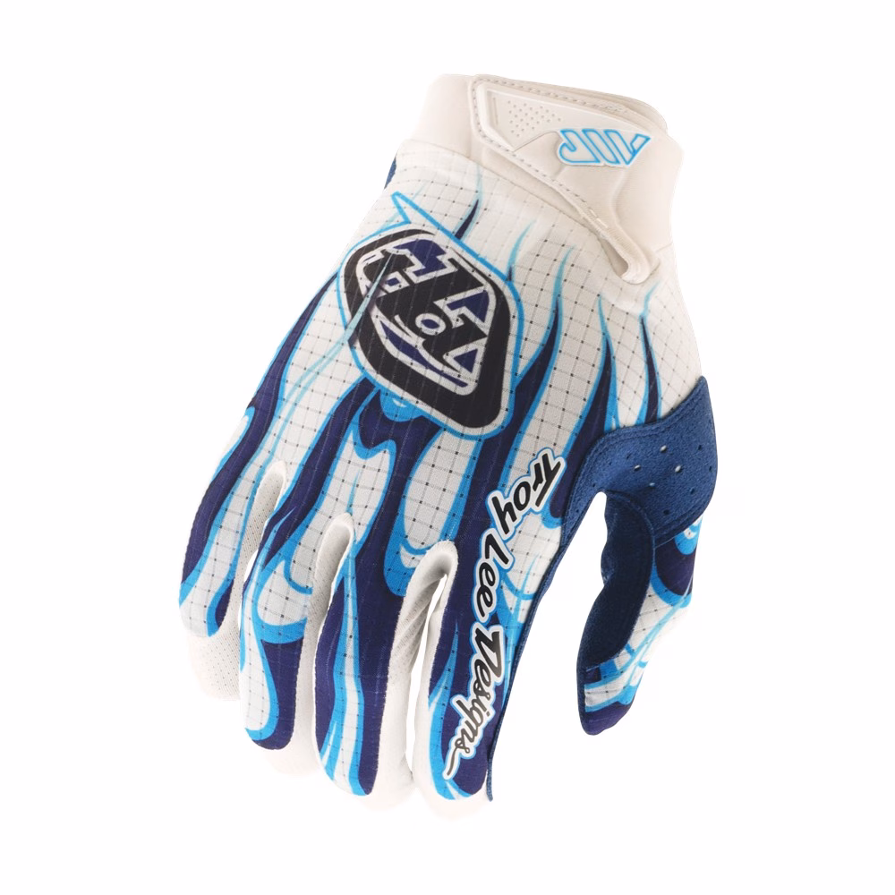 Troy Lee Designs Air Torched Motocross Gloves White/Blue
