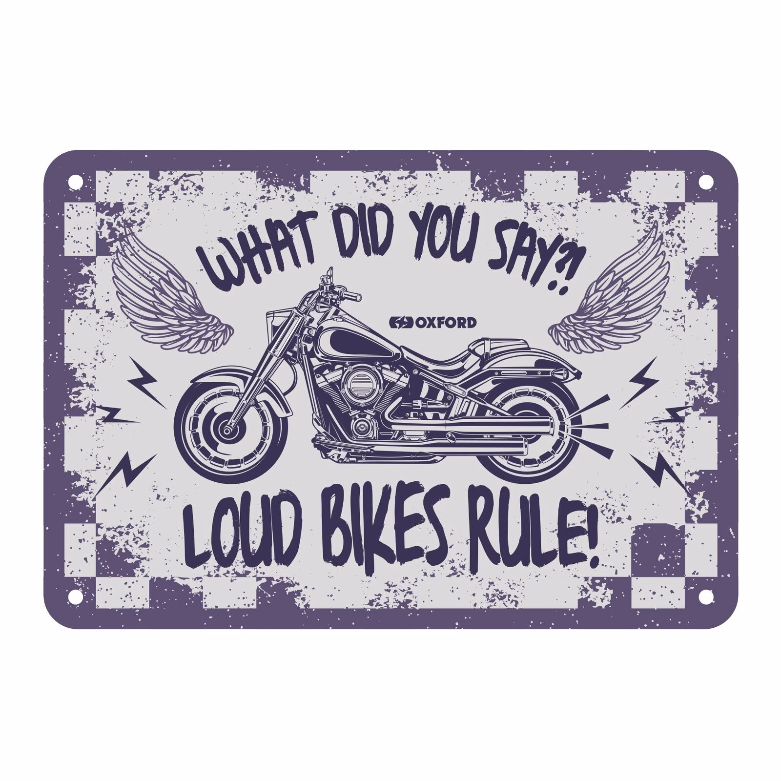 Oxford Garage Metal Sign: "What Did You Say" - Image 1
