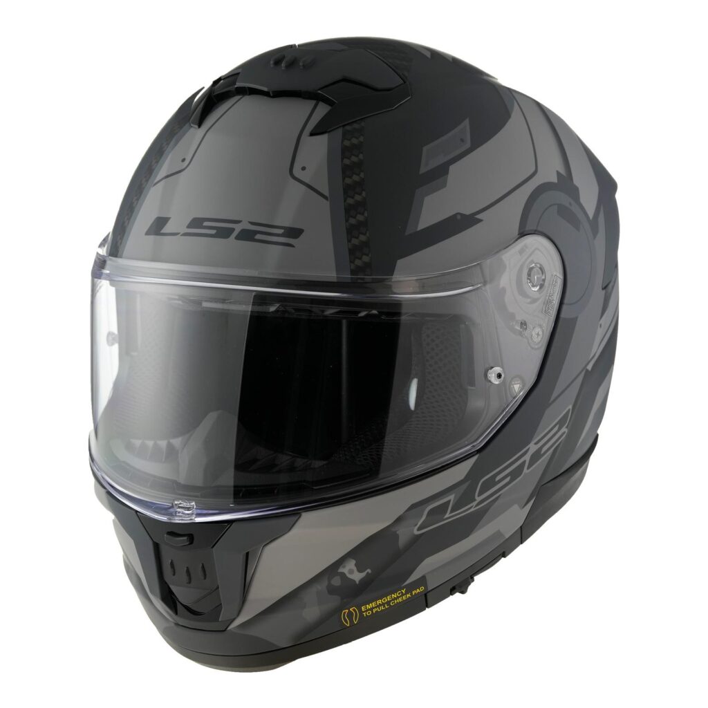 LS2 FF808 Stream II Shadow Road Helmet Matte Titanium / Grey