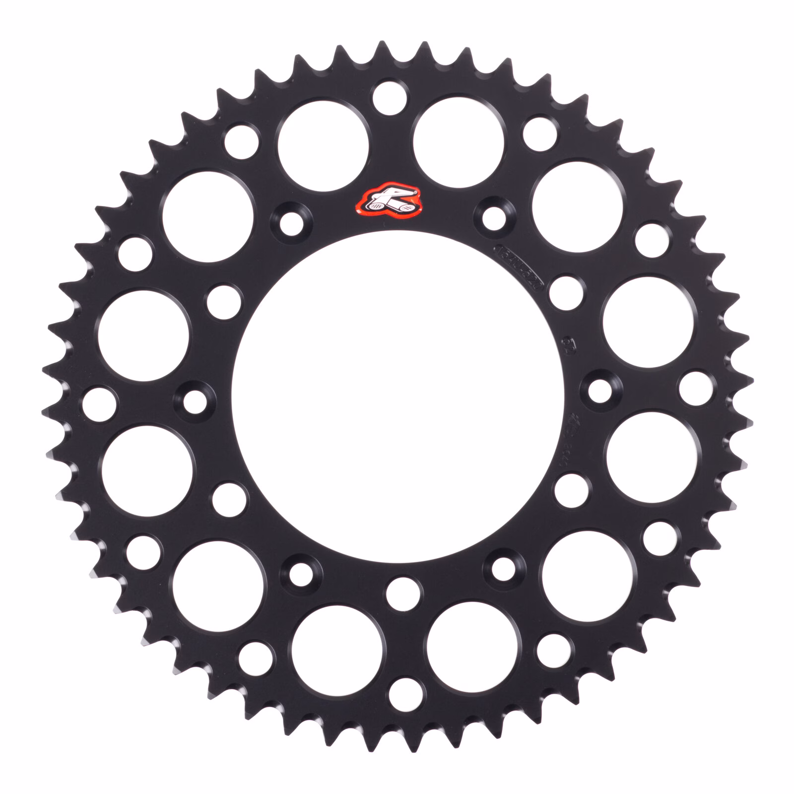 Renthal Sprocket Rear Black 52T Alloy 7075 T6 Grooved - Image 1