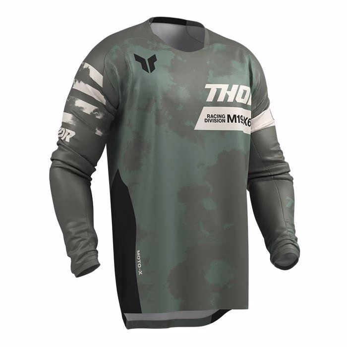 Thor MX Launchmode Bleach Motocross Jersey Black/Camo