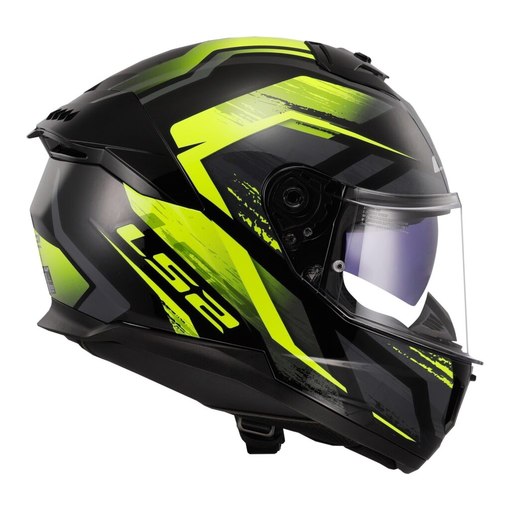 LS2 FF808 Stream II Fury Road Helmet Black / Hi-Viz Yellow