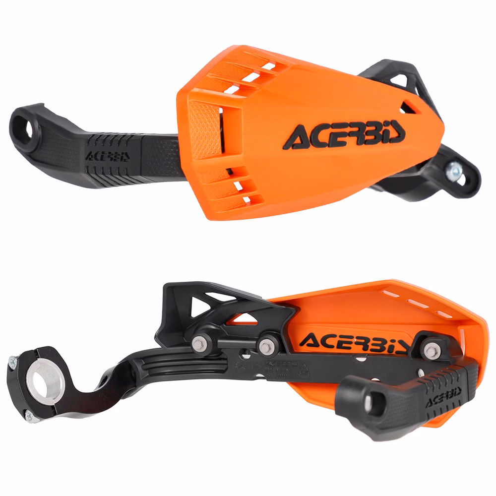 Firstmoto Mini Handguards Orange/Black Acerbis