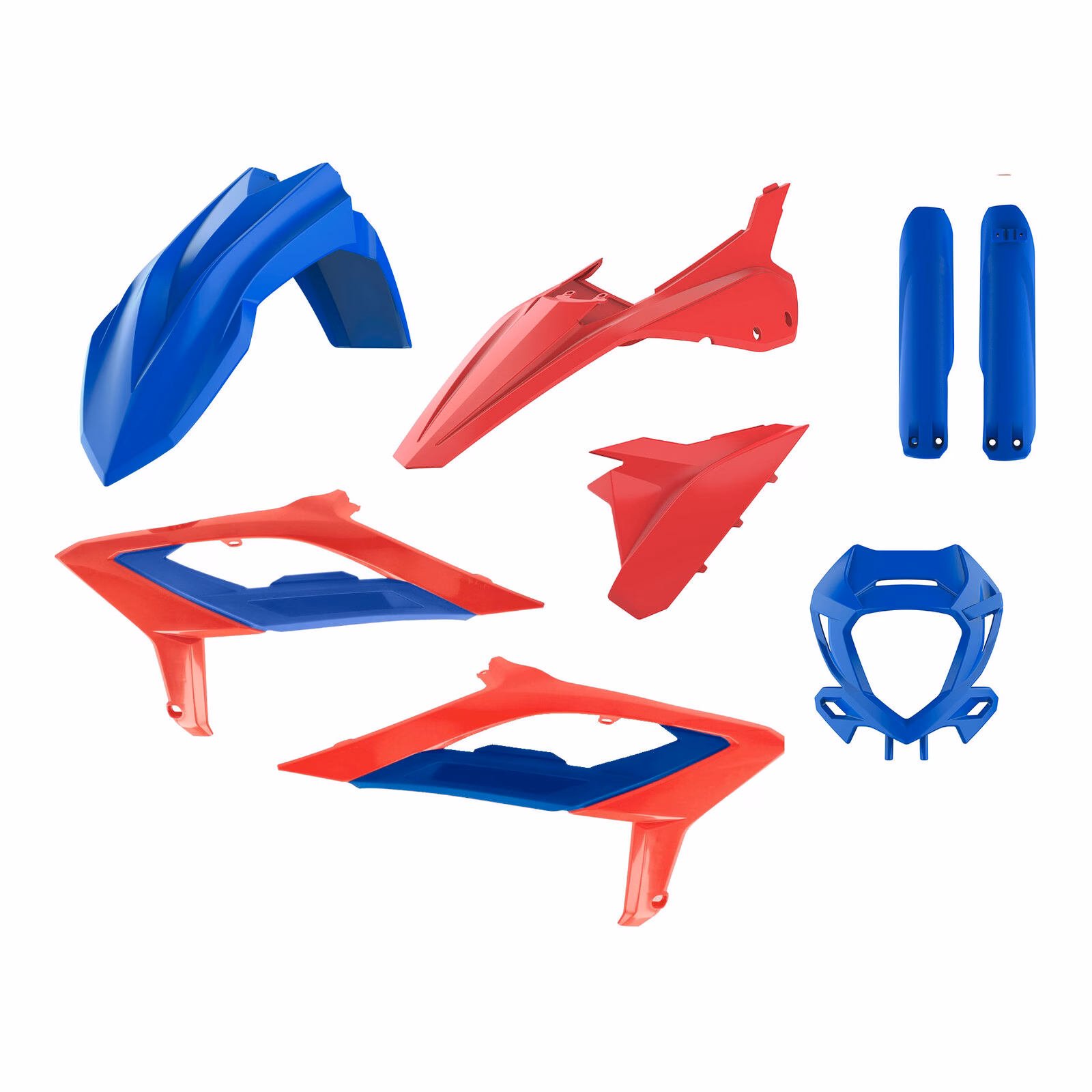 Polisport Full Kit Beta RR 2T/4T '23-'24 - OEM Blue/Red - Image 1