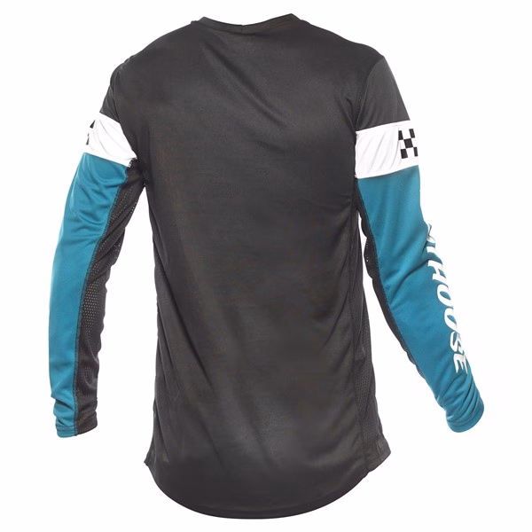 Fasthouse Grindhouse Akin Motocross Jersey, Marine/Black