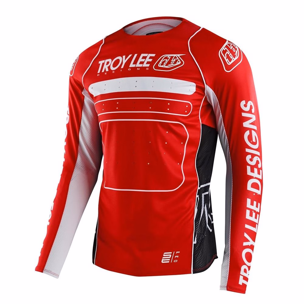 Troy Lee Designs SE Pro Drop In Motocross Jersey Red