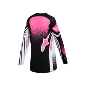 Alpinestars Stella Techstar Nomur Motocross Jersey Ladies  Black/White/Fuchsia - Image 2