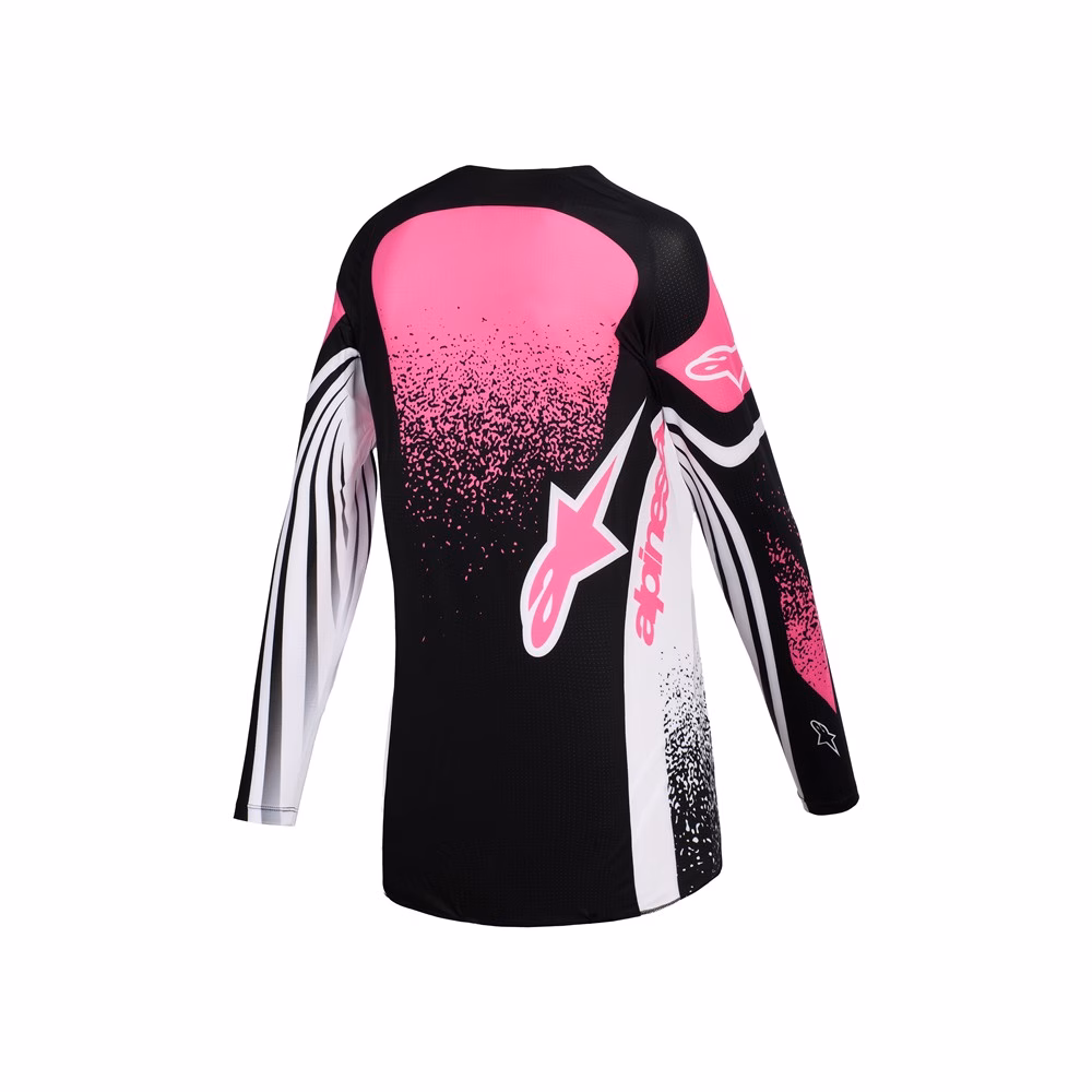 Alpinestars Stella Techstar Nomur Motocross Jersey Ladies Black/White/Fuchsia