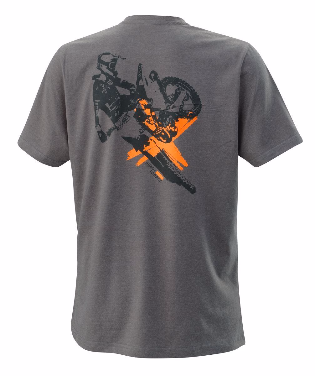 KTM MX Tee Grey - Image 2