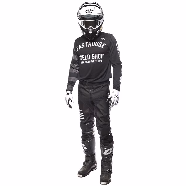 Fasthouse Carbon Eternal Motocross Jersey Black/Black