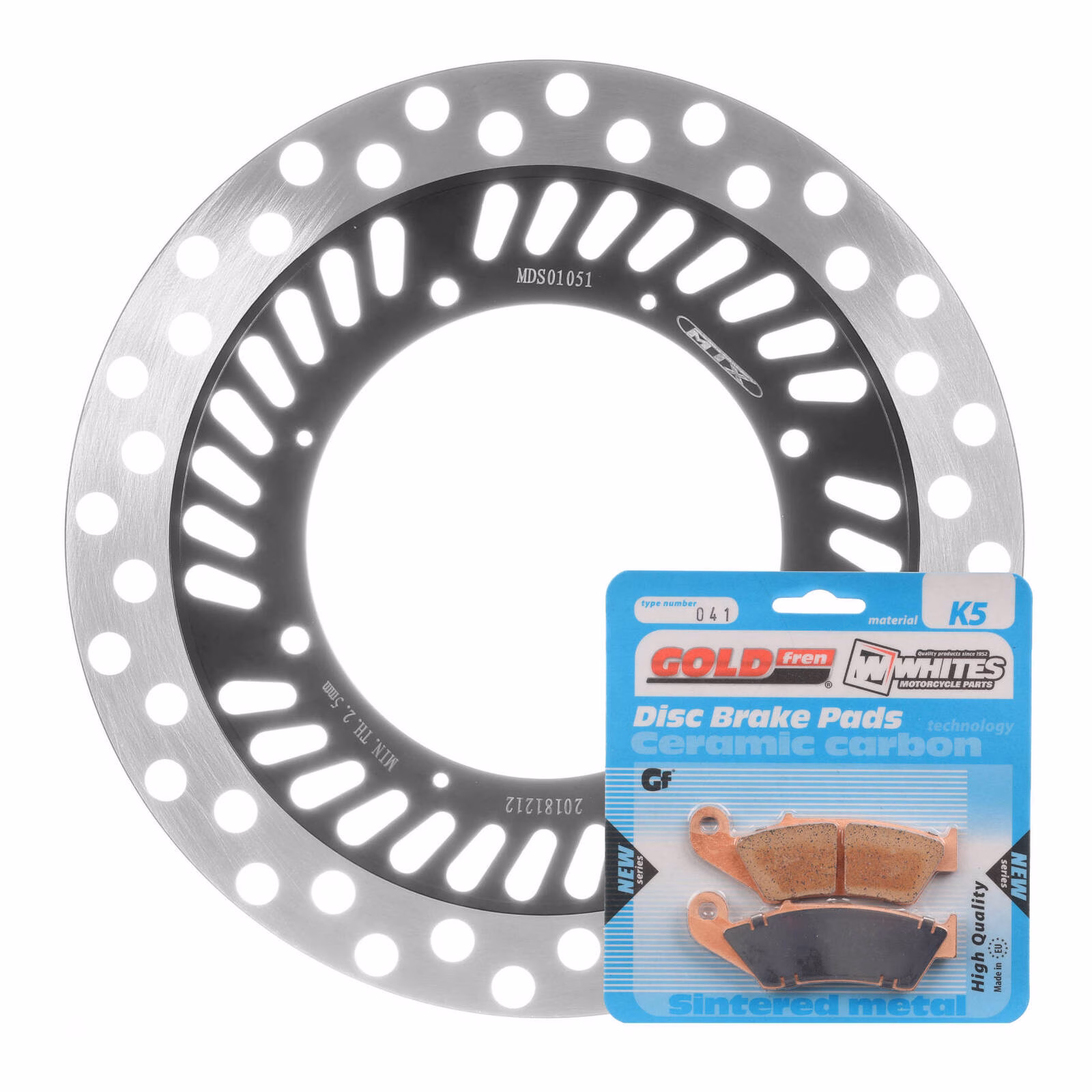 Brake Disc & Pad Front Kit - Honda CRF230F '05-'20 - Image 1