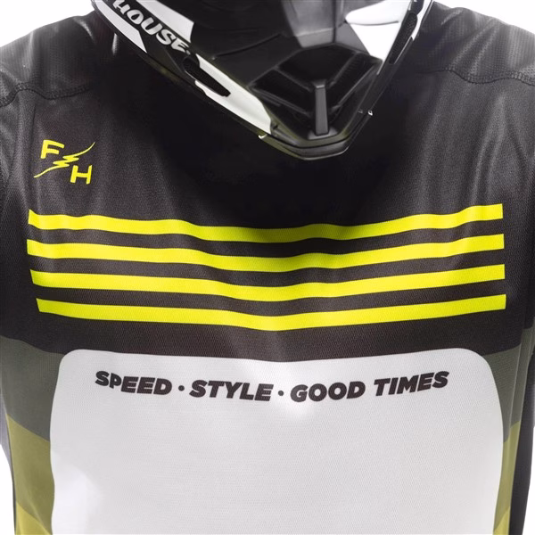 Fasthouse Elrod HyperSonic Motocross Jersey High-Viz