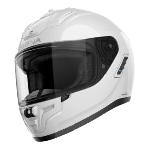 Sena Phantom Smart Road Helmet with Mesh Comms Gloss White - Image 1