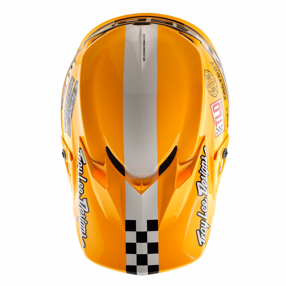 Troy Lee Designs GP Pro Fifty-50 Motocross Helmet White/Gold