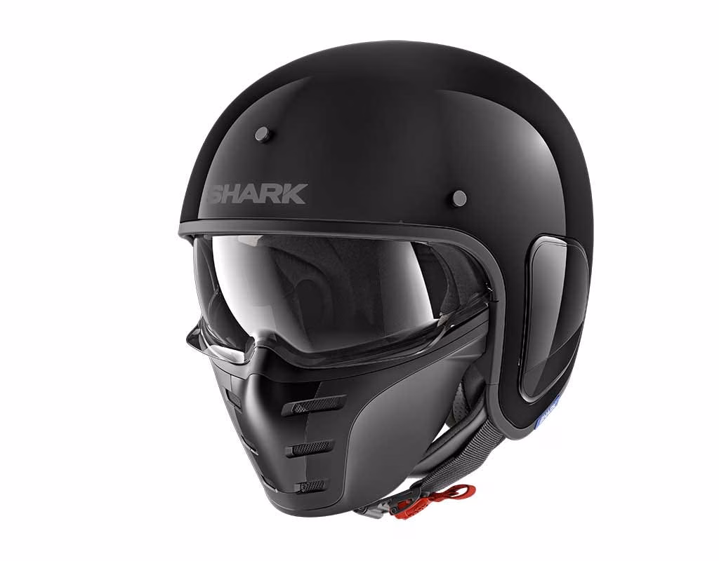 Shark S-Drak Open Face Helmet Black