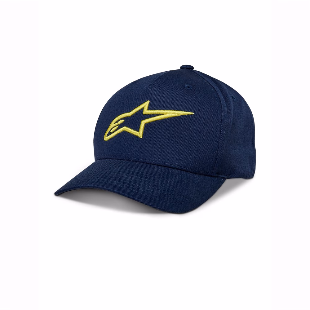 Alpinestars Ageless Snapback Hat Navy/Hi Viz Yellow