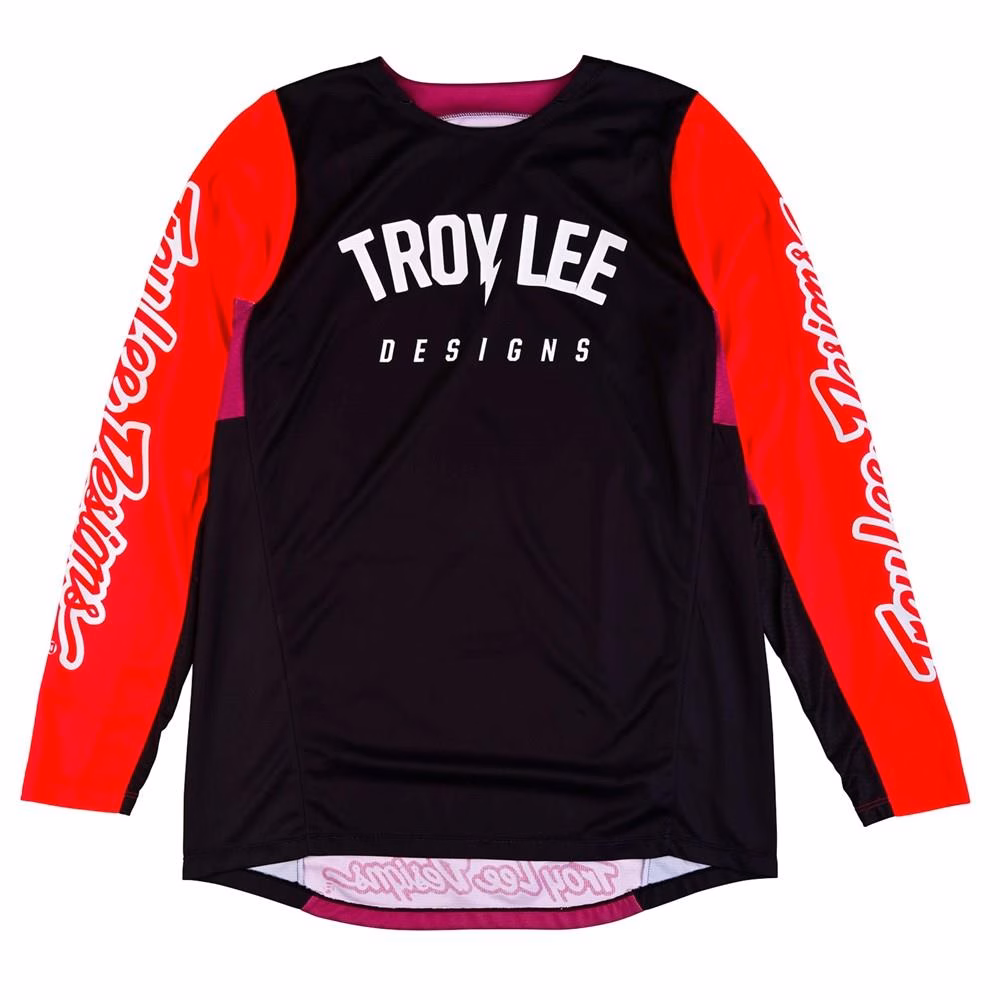 Troy Lee Designs GP Pro Boltz Motocross Jersey Black / Glo Red