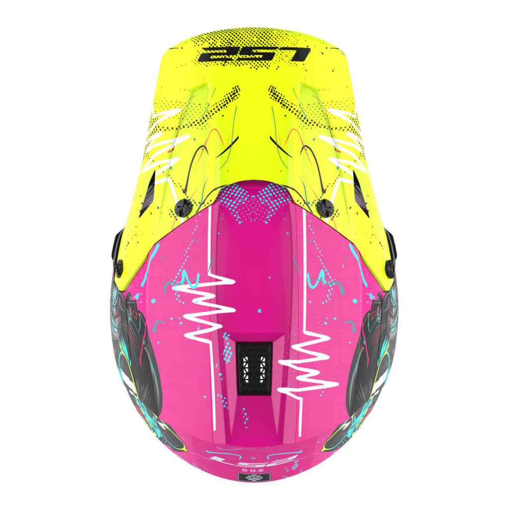 LS2 MX706J COZ GorillaYouth Motocross Helmet Gloss Purple