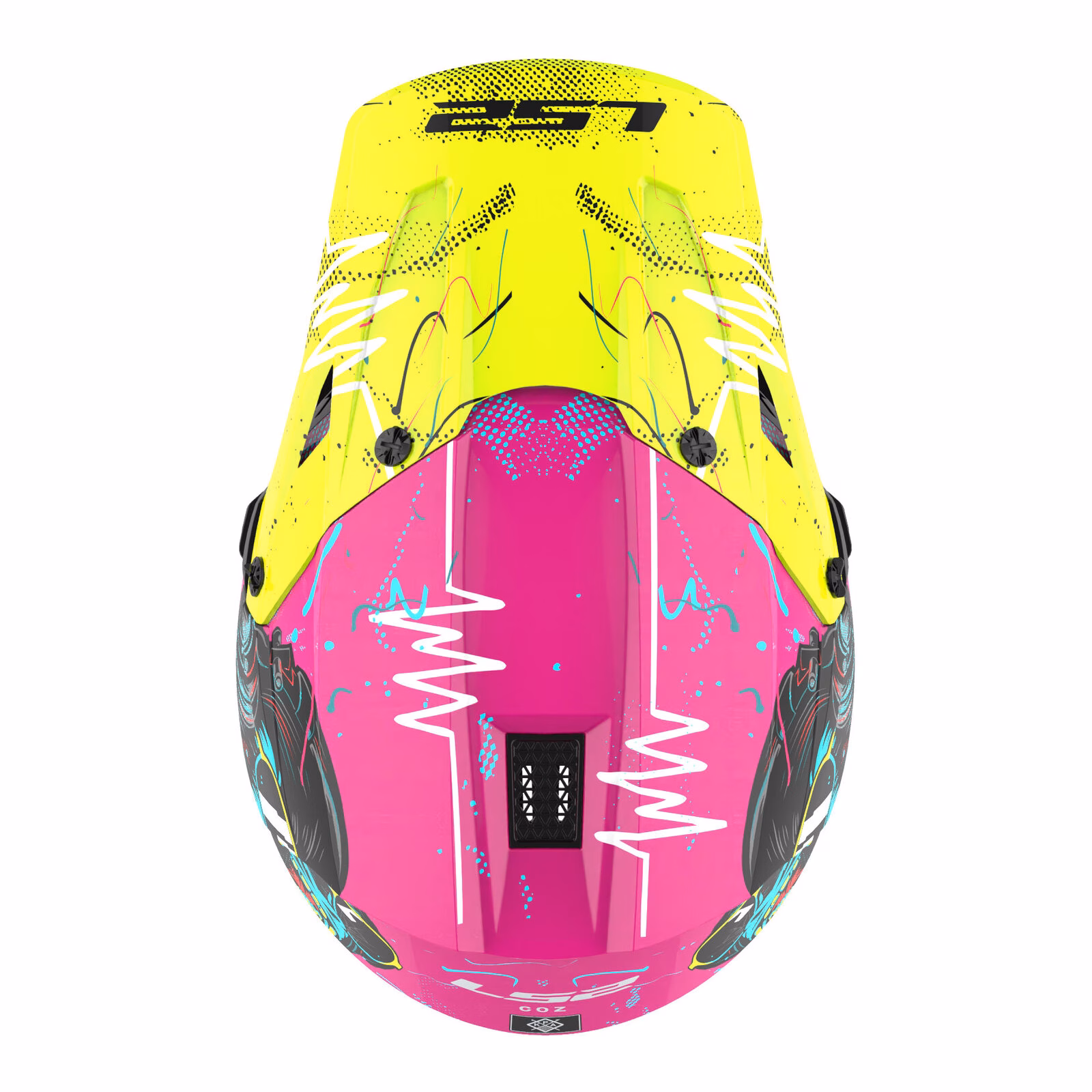 LS2 MX706J COZ GorillaYouth Motocross Helmet Gloss Purple - Image 5