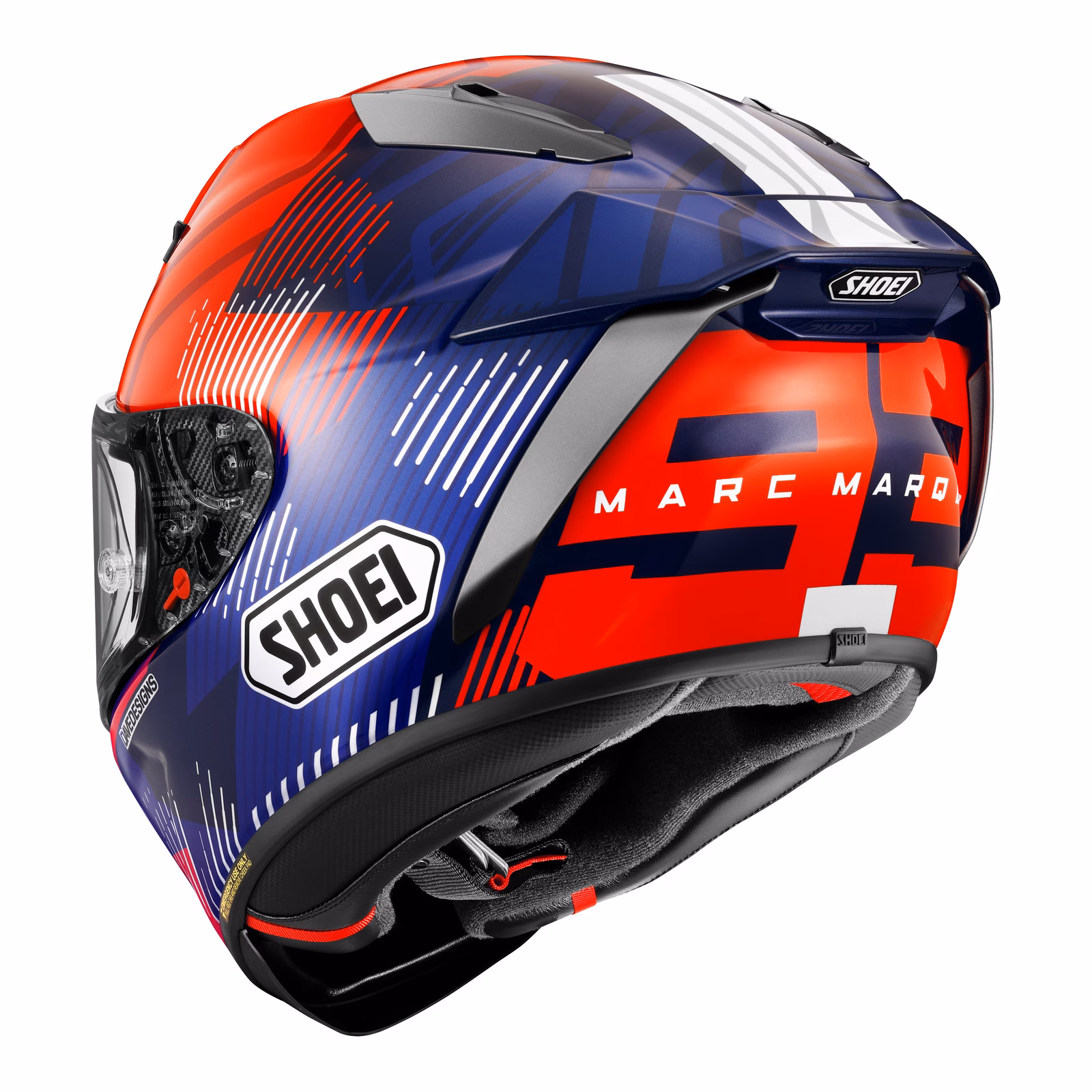 Shoei X-SPR Pro Marquez 8 Road Helmet - Blue / Red / White - Image 2