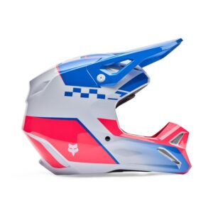 Fox V1 Collect Motocross Helmet Blue/Pink - Image 1