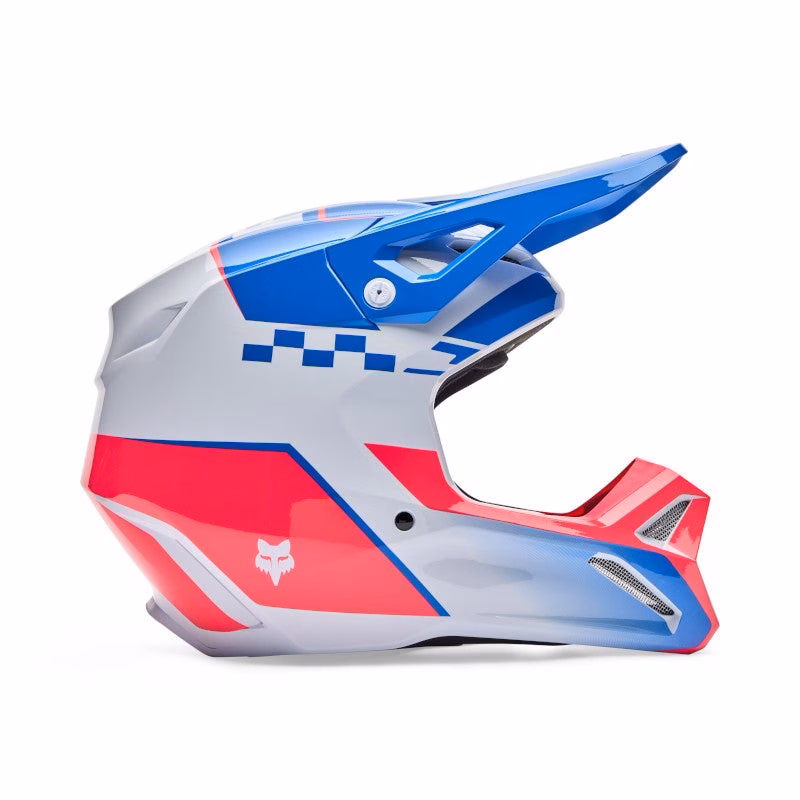 Fox V1 Collect Motocross Helmet Blue/Pink