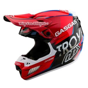 Troy Lee Designs SE5 ECE Composite GasGas Motocross Helmet Fumes Red / Black - Image 1