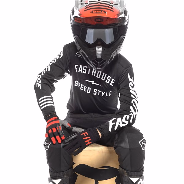Fasthouse Grindhouse Grit Motocross Jersey Youth Black