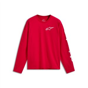 Alpinestars Trackside Long Sleeve CSF Tee Red/White - Image 1