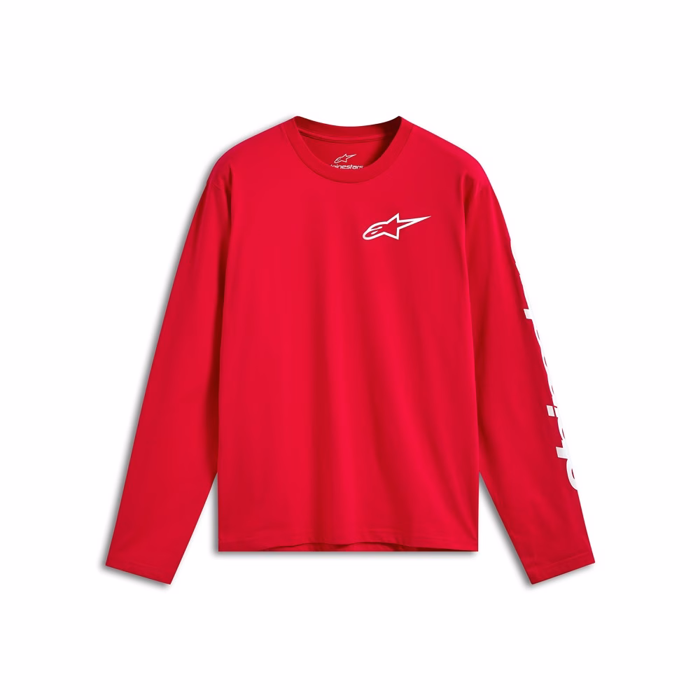 Alpinestars Trackside Long Sleeve CSF Tee Red/White