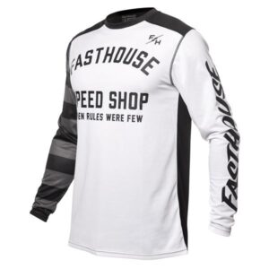 Fasthouse Carbon Eternal Motocross Jersey White/Black - Image 1