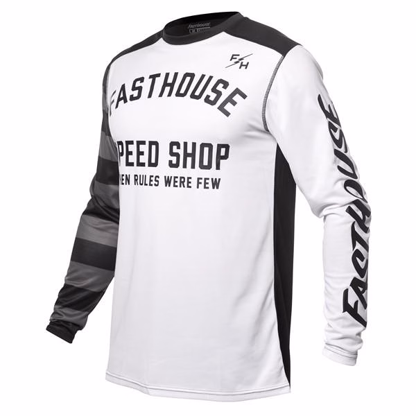 Fasthouse Carbon Eternal Motocross Jersey White/Black