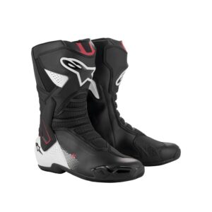 Alpinestars SMX-6 v3 Road Boots Black/White/Red Graphic - Image 4