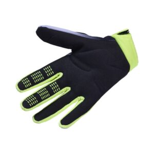 Fox 180 Collect Motocross Youth Gloves Grey/Yellow - Image 2