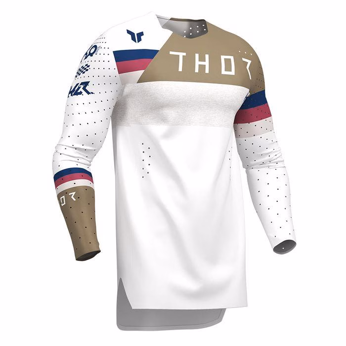 Thor MX Sportmode League Motocross Jersey White/Copper