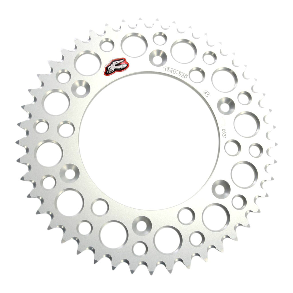 Renthal Sprocket Rear Silver 44T Alloy 7075 T6 Grooved Honda