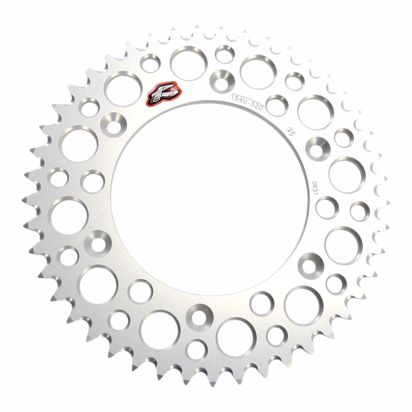 Renthal Sprocket Rear Silver 44T Alloy 7075 T6 Grooved Honda - Image 1
