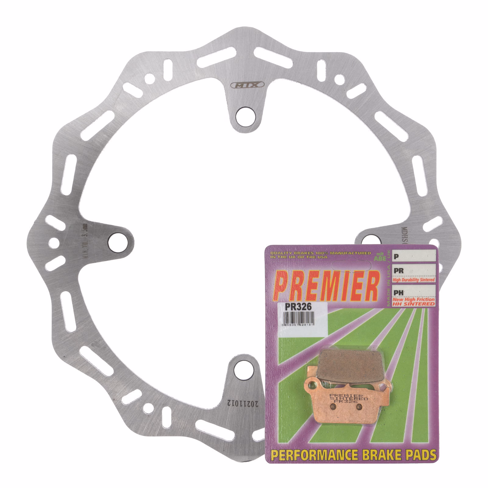 MTX Hornet Disk & Premier Pad Rear Kit - Suzuki - Image 1