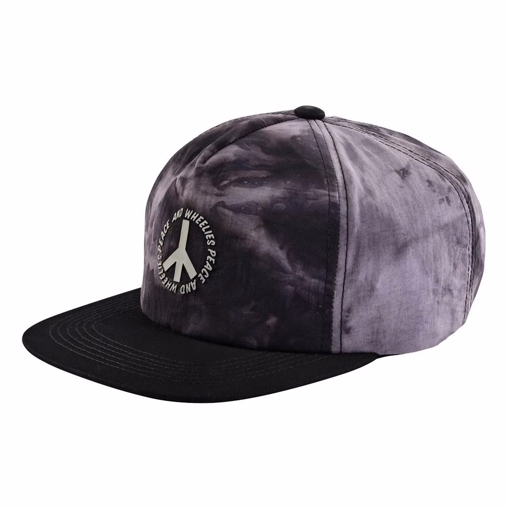 Troy Lee Designs Plot Unstructured Snapback Tie-Dye Charcoal